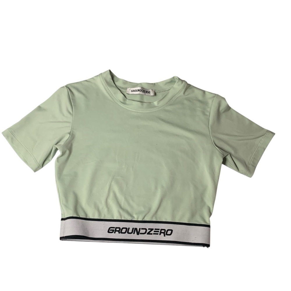 Ground Zero women’s crop top mint green size M